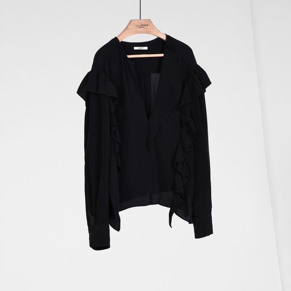 Etoile Isabel Marant Welby Ruffle Blouse - Picture 8 of 9